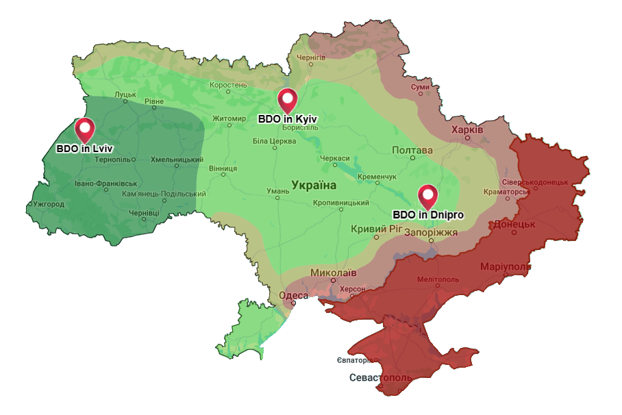 Зони інвестиційного ризику в Україні